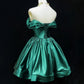 Green princess jewel short fashion retro homecoming dress prom dress evening dress gh4366