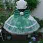 Robe Lolita Verte Merveilleuse Rose de Rêve gh6655