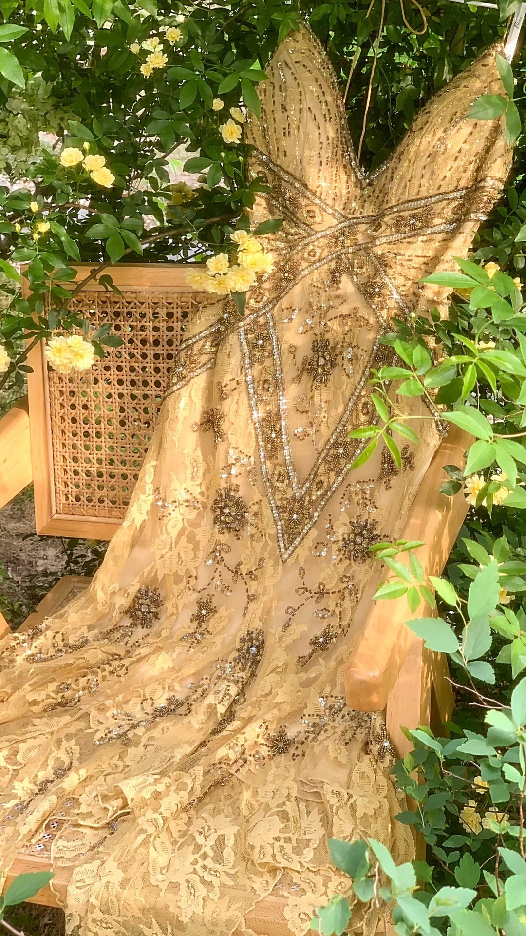Robe de soirée en mousseline de soie et dentelle, magnifique et élégante, vintage, marron clair, exquise, perlée, longue, robe de bal, robe de fête d'anniversaire, robe de bal gh3950