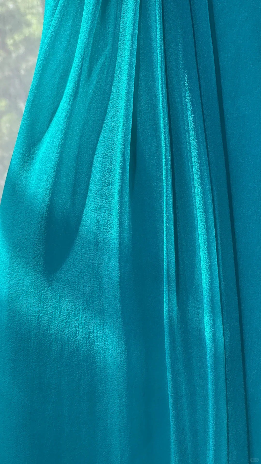 girlhomeshops--Blue one shoulder fashionable and elegant chiffon long prom dress gh5591