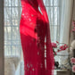 Red Romantic Gorgeous Fashion Elegant Exquisite Beaded Long Chiffon Ball Gown Evening Dress Birthday/Wedding Guest/Vacation Party Dress Prom Dress Valentine's Day Date Dress gh4027