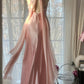 Pink Elegant Exquisite Rhinestone Long Satin Chiffon Ball Gown Evening Dress Party Dress Birthday Dress Date Dress gh4163