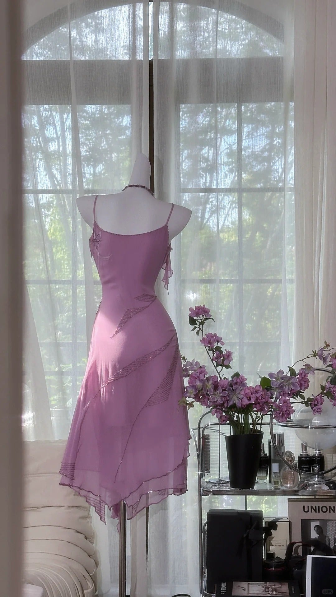 Purple Floral Exquisite Chiffon Homecoming Dress Prom Dress Evening Dress Party Dress gh4320