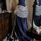girlhomeshops--Royal Blue/Burgundy Retro Elegant Long Floor-Length Ball Gown gh5667
