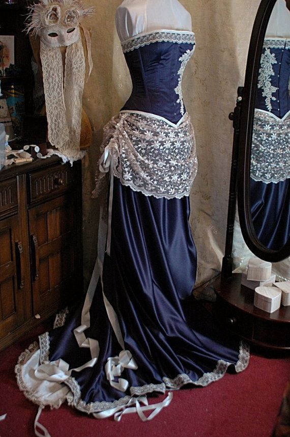 girlhomeshops--Royal Blue/Burgundy Retro Elegant Long Floor-Length Ball Gown gh5667