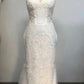 White Prom dress wedding reception dress lace evening dress gh2626