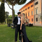 Black Fashion Elegant Long Satin Slit Sexy Ball Gown Evening Dress Wedding Guest Party Dress gh3431