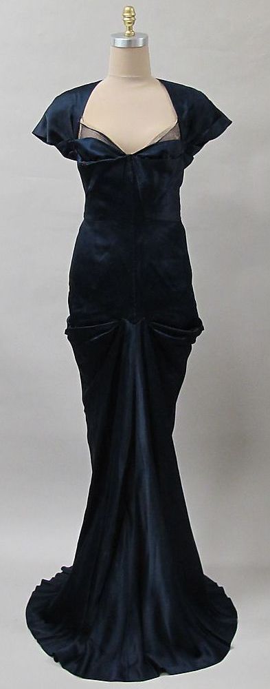 Girlhomeshops-Navy blue simple and fashionable long satin floor-length prom dress evening dress graduation dress gh5198