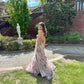 Pink Fashion Elegant Floral Long Chiffon Ball Gown Evening Dress Wedding Guest Party Dress Prom Dress gh3770