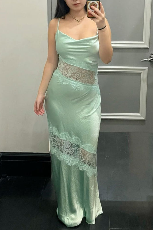 girlhomeshops-Hochzeitsgastkleid grün exquisite Spitze langes bodenlanges Abendkleid Ballkleid Partykleid gh5916