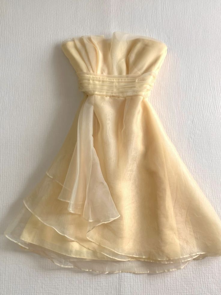 Girlhomeshops-Yellow off-the-shoulder A-line short chiffon ruffle homecoming dress birthday party dress fairy gh5237