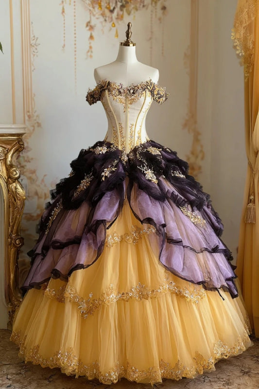 Vintage Court Long Ball Gown gh6711