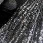 girlhomeshops - Robe de bal longue scintillante à paillettes argentées gh5696
