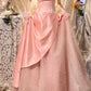 Pink Beaded Elegant Long Satin Ball Gown Evening Dress Party Dress gh4466