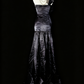 girlhomeshops-Grey Delicate Beaded Long Satin Prom Dress gh6283