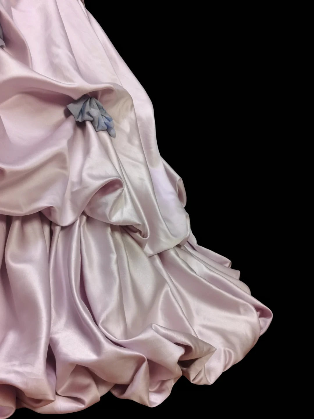 Robe de soirée longue rose avec nœud décoratif et robe de bal longue au sol, robe de cérémonie pour adulte, robe d'anniversaire gh4100