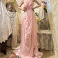Pink Fashion One Shoulder Long Chiffon Ball Gown Evening Dress gh4430