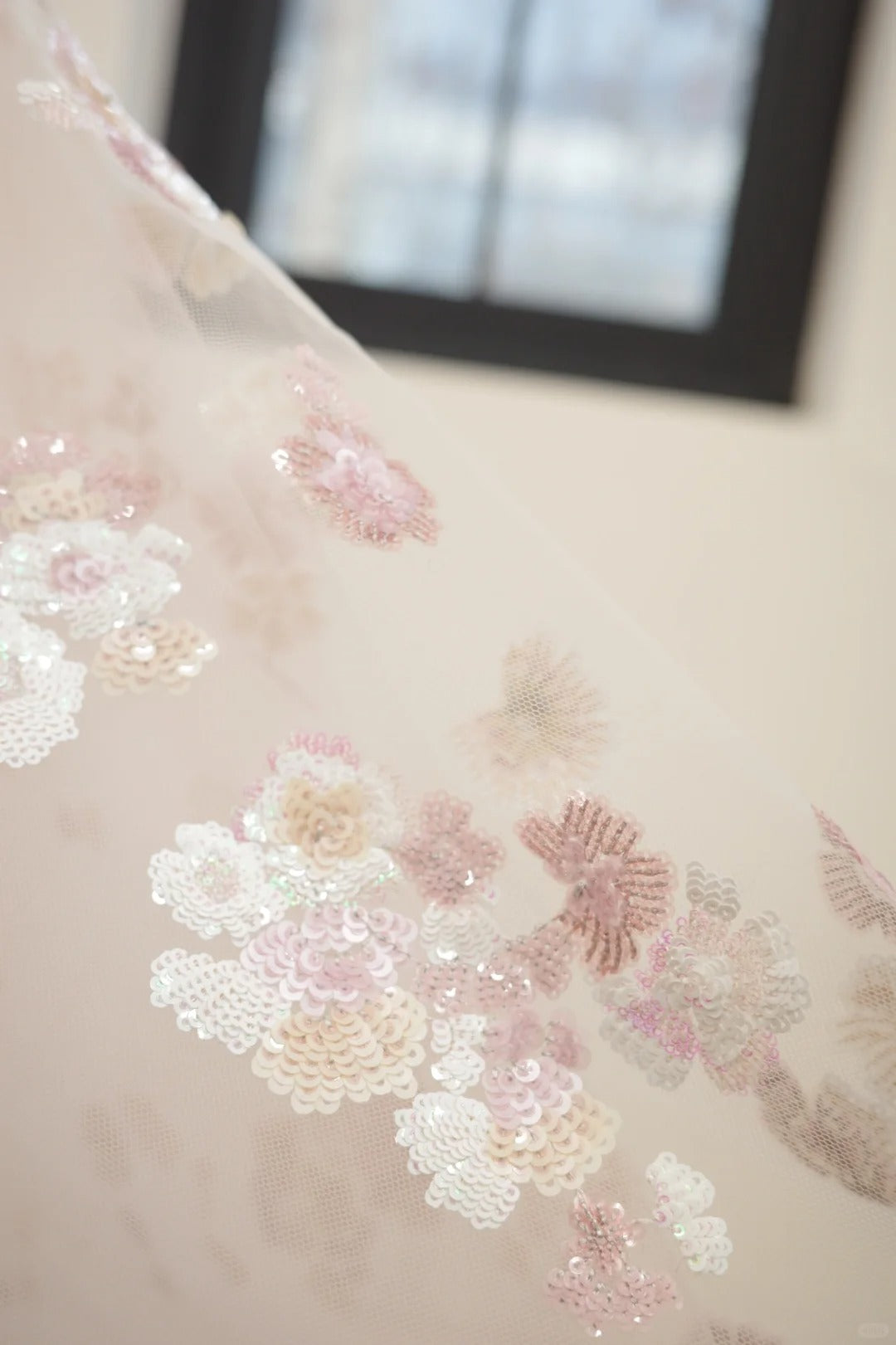 Girlhomeshops-Pink floral fashion long tulle sequin homecoming dress birthday dress Prom dress evening dress gh5071