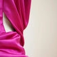 Girlhomeshops-Dark pink stylish and elegant long satin Prom dress evening dress gh5065