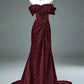 Robe de soirée longue en satin violet, élégante et à la mode, texture exquise, robe de bal, robe de soirée, robe de remise de diplôme, robe de cérémonie pour adulte, gh3847