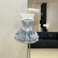 Blue Homecoming Dress Short Chiffon Ball Gown Evening Gown Birthday Gown gh4526