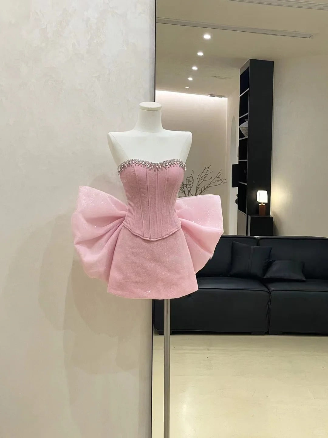 Pink Girls Short Homecoming Dress Prom Dress Evening Dress Birthday Dress gh4536