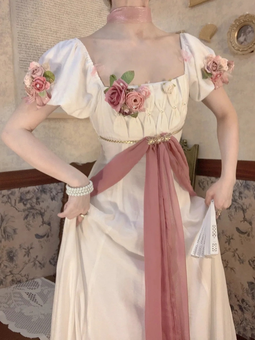 Pink Palace Elegant Girl Long Dress gh6656