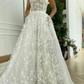 Lace See-Through Underwired White Color Wedding Maxi Dress gh1791