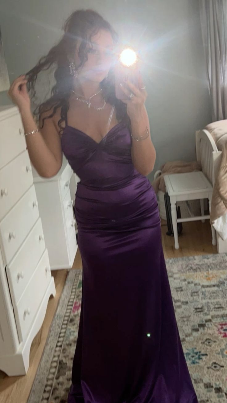 Purple/Blue Fashion Elegant Sweetheart Neck Strap Long Slim Satin Formal Prom Dress Evening Dress Party Dress Graduation Dress gh3468