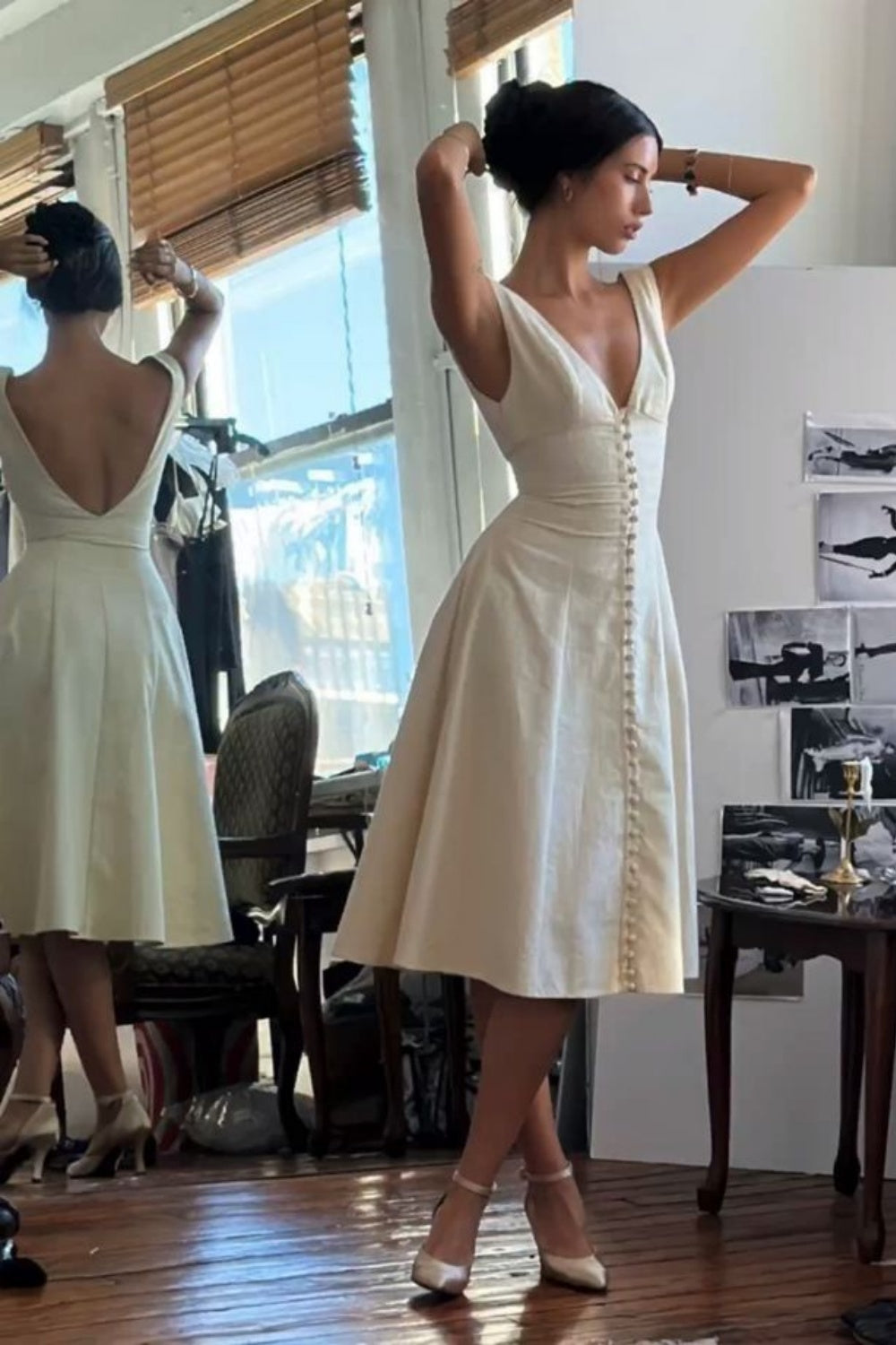girlhomeshops--White elegant short satin homecoming dress for women girls gh5715