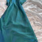 Grün gradienten mode einfache lange elegante satin ballkleid abendkleid partykleid gh3224