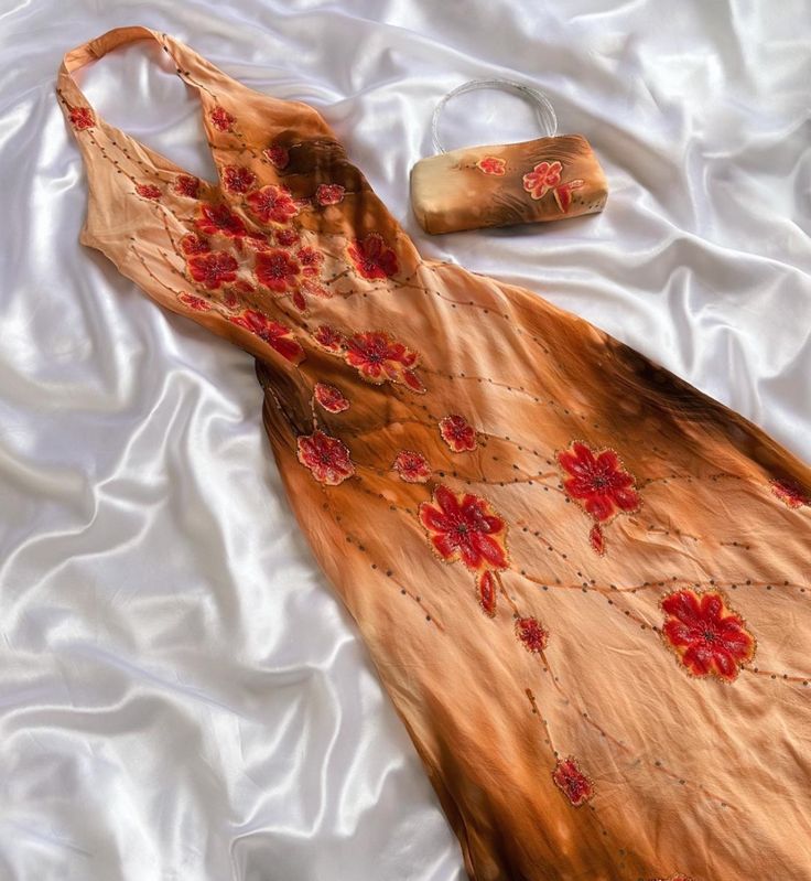 Orange Yellow fashion halter floral beading long elegant chiffon ball gown evening dress gh3284