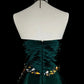 girlhomeshops- Green Retro Beaded Trailing Evening Gown gh6213