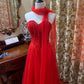 girlhomeshops-Red, Passionate, Exquisitely Beaded Long Formal Ball Gown gh6302