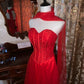 girlhomeshops-Red, Passionate, Exquisitely Beaded Long Formal Ball Gown gh6302