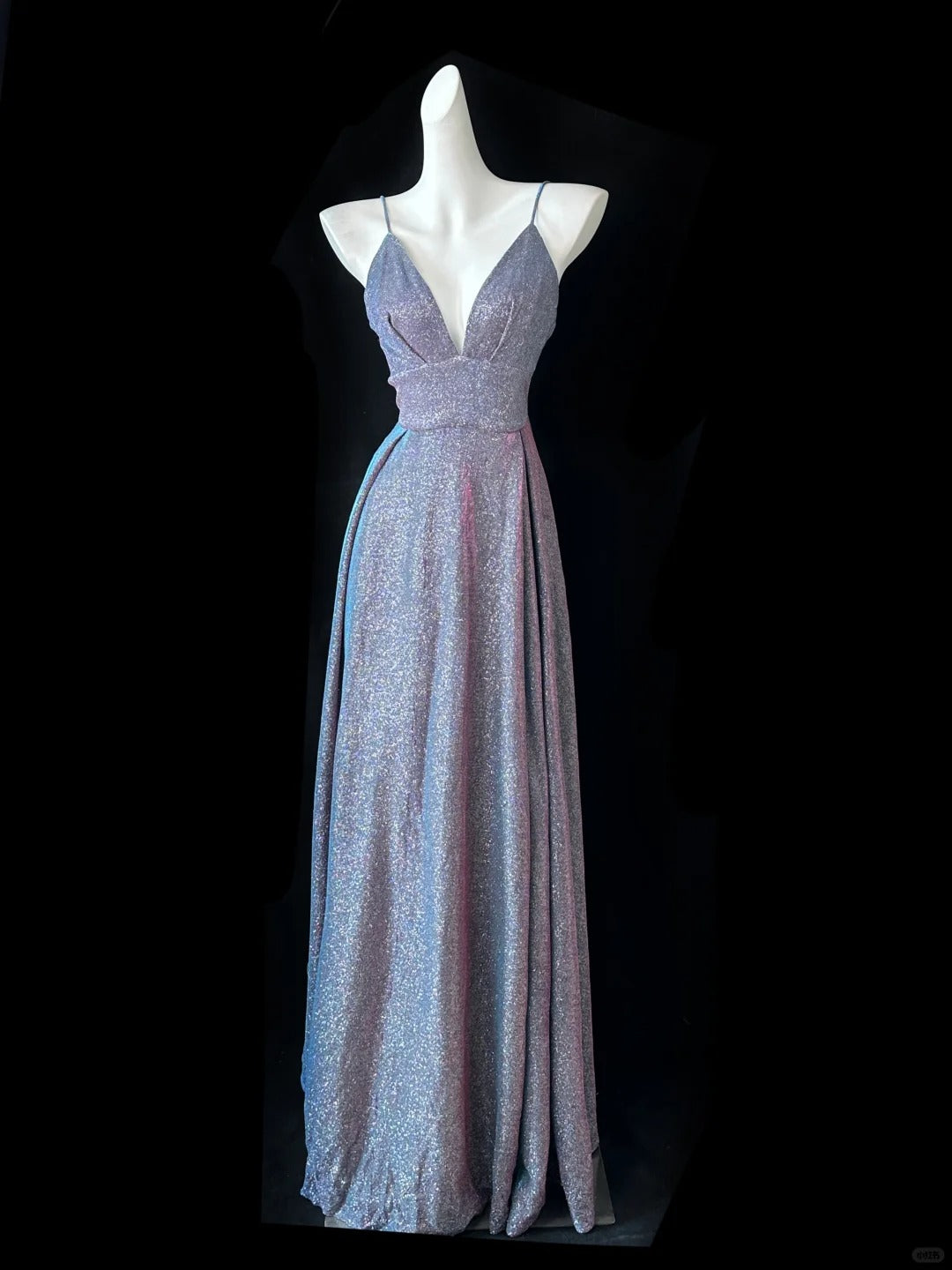 Purple Fashion Shiny Elegant Spaghetti Strap Floor Length Long Sequined Ball Gown Evening Dress Party Dress Prom Dress gh3743