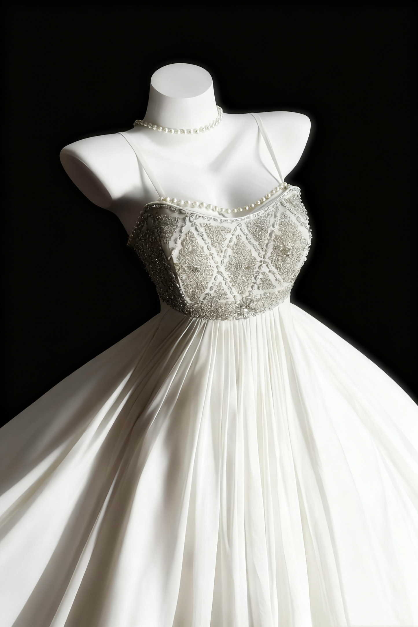 girlhomeshops - Robe de mariée longue en tulle blanc délicatement ornée de perles gh6286