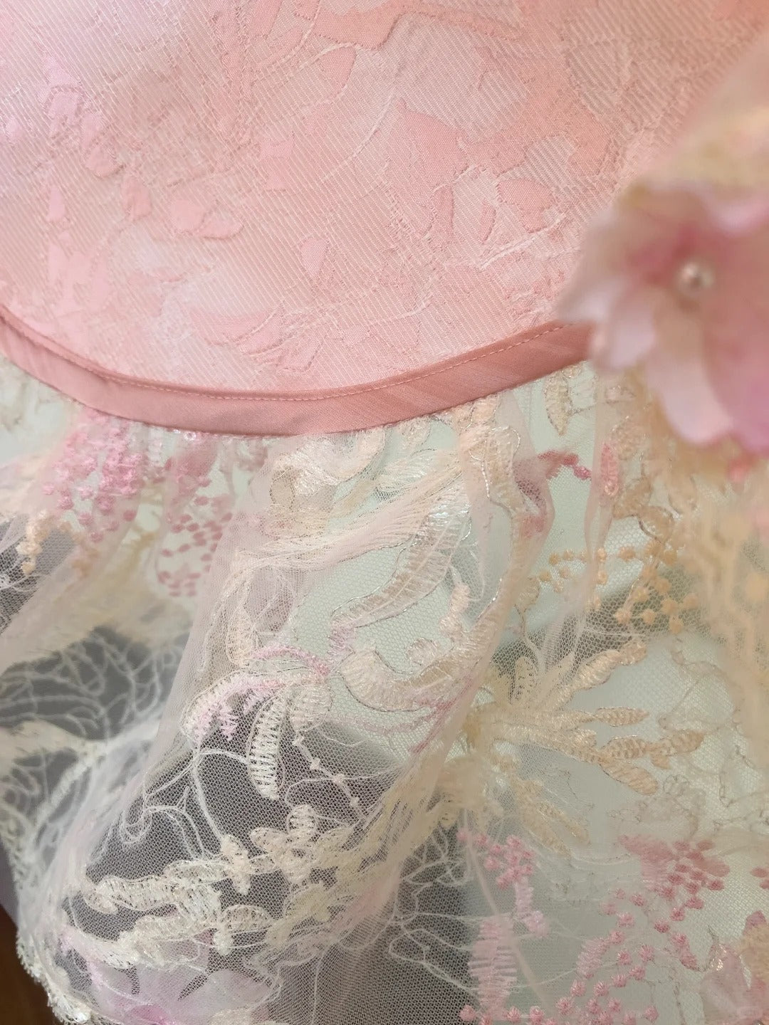 Pink Lace Vintage Flowy long/Short Homecoming Dress Chiffon Ball Gown Birthday Party Dress gh4406