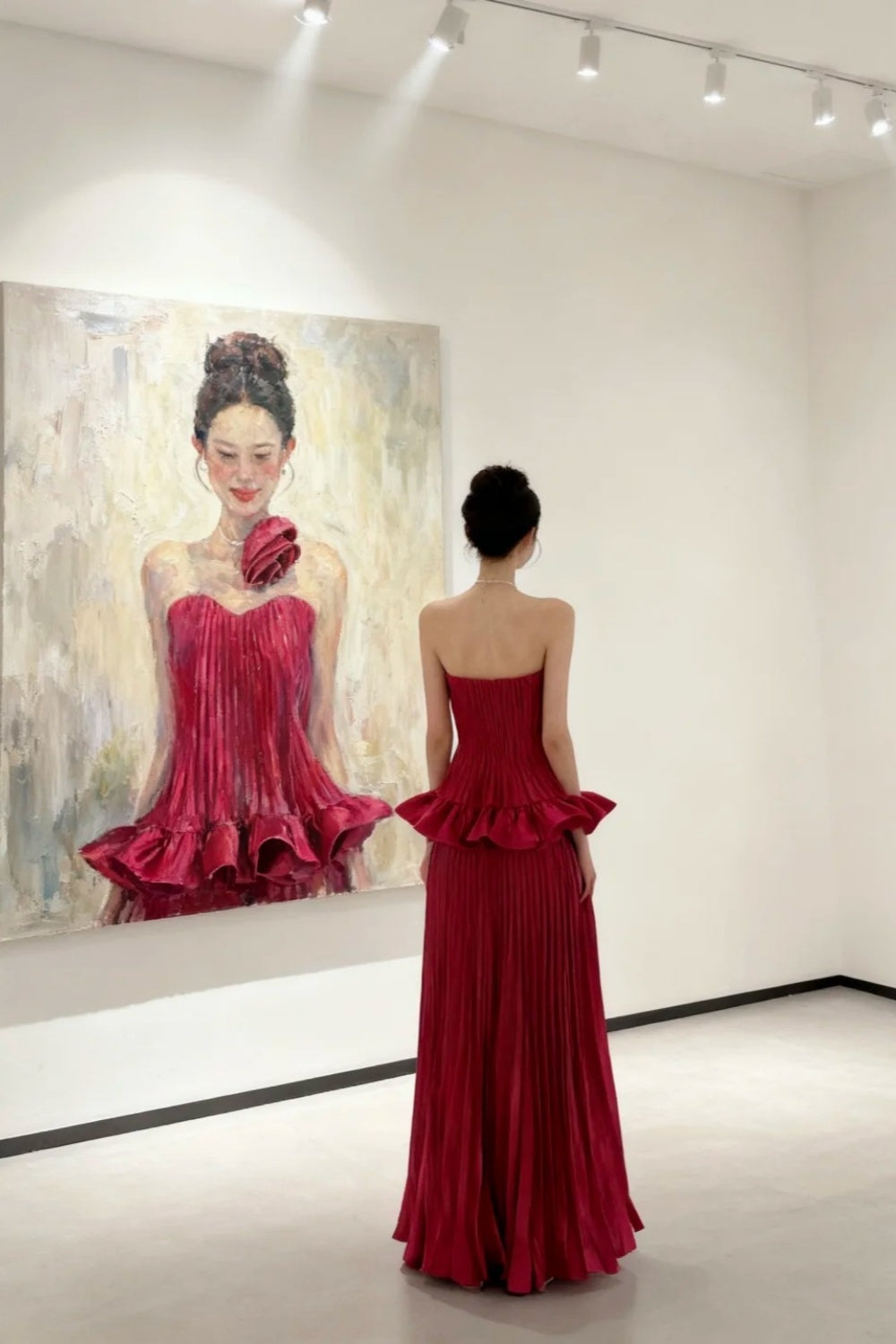 Girlhomeshops - Robe de bal moulante en satin, épaules dénudées, longueur ras du sol, gh5964