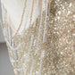 Champagne gold shining elegant tulle long prom dress evening dress party dress gh4870
