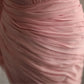 Pink elegant unique long tulle bias cut irregular pleated fishtail ball gown dinner party evening dress wedding adult ceremony birthday party gh4079