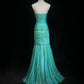 Green Gorgeous Shiny Elegant Long Tulle Mermaid Slim Fit Sequin Ball Gown Evening Gown Party Dress Prom Gown gh3848