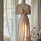 Light Pink Romantic Gorgeous Exquisite Elegant Beaded Long Chiffon Evening Dress Prom Dress Prom Dress Birthday Vacation Party Dress gh4046