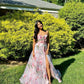 Pink Fashion Elegant Floral Long Chiffon Ball Gown Evening Dress Wedding Guest Party Dress Prom Dress gh3770