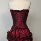girlhomeshops-Vintage Burgundy corset homecoming dresses tight hoco dresses gh5808
