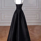 Black/Red/Navy Elegant Simple Fashion A-Line Satin Long Ball Gown Evening Dress Party Dress Prom Dress gh3573