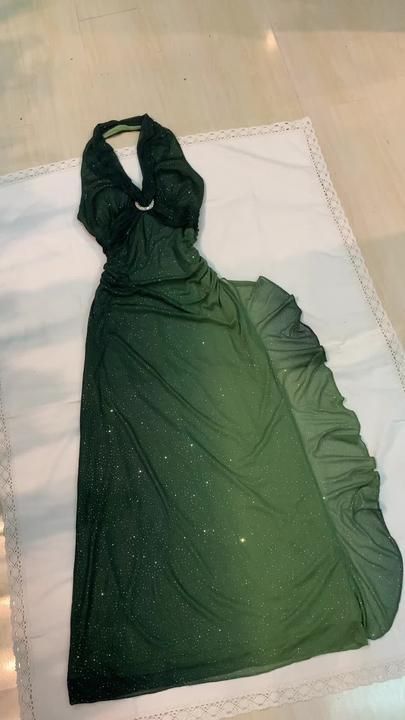 girlhomeshops--Green Shiny Elegant Long Chiffon Prom Dress gh5637