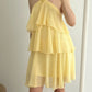 girlhomeshops-Yellow floral suspender short homecoming dress chiffon girlfriend dress sister dress gh5800