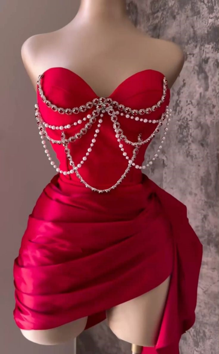 Black Beaded Short Satin Homecoming Dress Prom Dress Birthday Dress gh4931