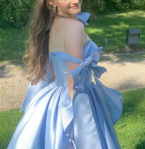 girlhomeshops-White/blue princess color homecoming dresses tight hoco dresses Barbie Princess gh5807